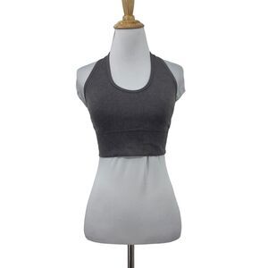 Betsey Johnson Longline Sorts Bra Womens M Medium Racerback Halter Perforated